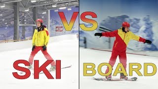 What is harder to learn Skiing vs Snowboarding [upl. by Dyer]