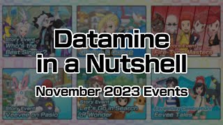 Pokemon Masters EX DATAMINE IN A NUTSHELL November 2023 Events [upl. by Lourie]