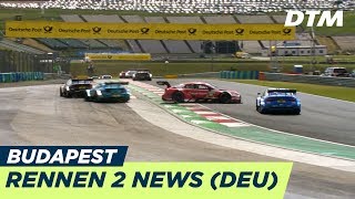 Rutschiges Rennen mit ÜberraschungsSieger  News Rennen 2  DTM Budapest 2018 [upl. by Macmullin946]