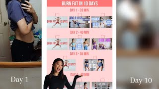 I tried Emi Wongs 10Day Fat Burn Challenge intense af  Project Glow Up  Episode 4  Snosajuha [upl. by Blas]