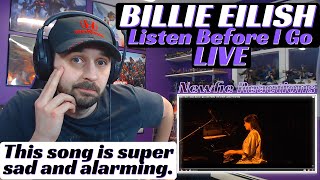 Listen Before I Go Reaction  Billie Eilish Live [upl. by Petromilli]