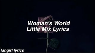 Womans World  Little Mix Lyrics [upl. by Akayas455]