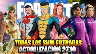 NUEVA SKIN GRATIS TODAS LAS SKIN FILTRADAS ACTUALIZACION 2710 FORTNITE  NUEVAS SKINS INVENCIBLE [upl. by Dylan300]