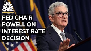 Federal Reserve Chair Jerome Powell speaks after Fed holds interest rates steady — 121323 [upl. by Deery292]