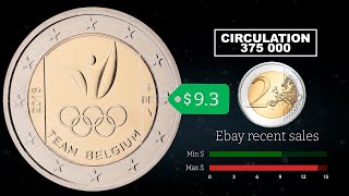 2 Euro 2016 Belgium Olympic  commemorative coin │ Coin value mintage review [upl. by Kcoj]