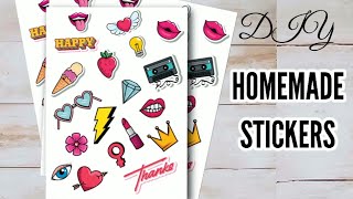 How To Make a Stickers  DIY Stickers  Homemade Stickers [upl. by Eilojne775]