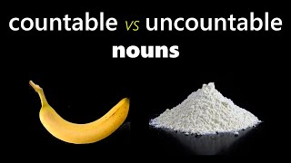 Countable nouns and uncountable nouns explained in SLOW EASY ENGLISH [upl. by Ocsinarf]