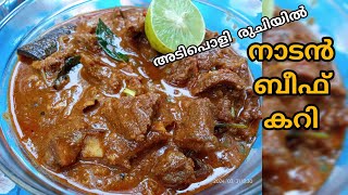 BEEF CURRY RECIPE IN MALAYALAM  TASTY WORLD BY SHIJU [upl. by Ytsud]