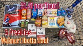 Walmart Ibotta Haul 10224  3 Freebies  141 per item [upl. by Arukas]