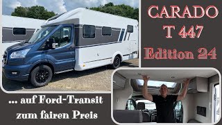 CARADO T447 EDITION 24 AUF FORD TRANSIT  Roomtour und Vorstellung [upl. by Tterraj]