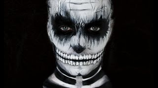 TUTO MAQUILLAGE HALLOWEEN  SKULL MAKEUP [upl. by Rayner]