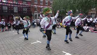 Earlsdon Morris dance quotWatchmakersquot at Bromyard Folk Festival [upl. by Nnaillij]