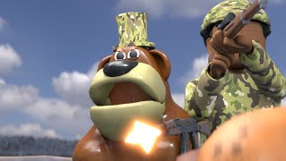 Freddy Fazbear The Soldier And More Freddy Fazbear Animations By Agbaps [upl. by Smaoht491]