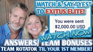 ✅ EXITUS ELITE REVIEW 2024 HUGE BONUSES  TEAM ROTATOR TIL YOUR 1ST MEMBER EXITUS ELITE REVIEW [upl. by Elkcim]