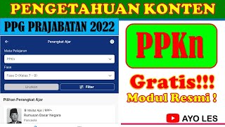 Kisikisi dan Modul Ajar Soal Pengetahuan Konten PPKN PPG Prajabatan 2022 [upl. by Nagol812]