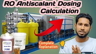 Antiscalant in water treatment  Ro antiscalant chemical dosing calculation [upl. by Bullough]