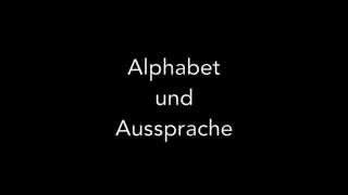 Englisch  Alphabet und Aussprache [upl. by Airliah263]