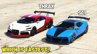 GTA 5  UBERMACHT SC1 vs TRUFFADE THRAX  Which is Fastest [upl. by Inaffets]