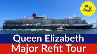 Queen Elizabeth Full Tour  First Look at REFURBISHED Cunard QE [upl. by Bevvy165]