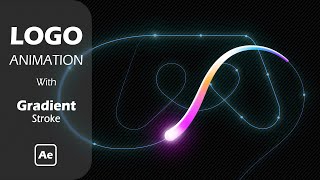 After Effects Tutorial  Pro Logo Animation with Gradient Stroke [upl. by Atinuahs]