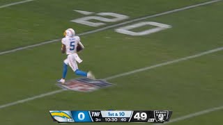 Josh Palmer Scores HUGE TD to Cut Lead to 42 vs Raiders [upl. by Llenwad]