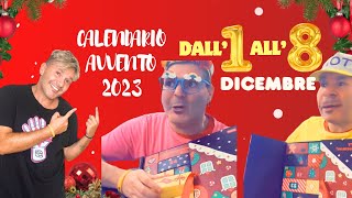 “CALENDARIO AVVENTO 2023” le Sorprese🎁 Dall’1 all’8 DICEMBRETom ed ErmenegildaSBADABEM💥 [upl. by Airdnaid]