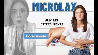 microlax microenema para el ESTREÑIMIENTO como usarlo [upl. by Ayerdna774]