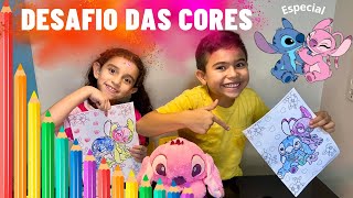 Desafio das Cores Stitch e Angel [upl. by Avir]