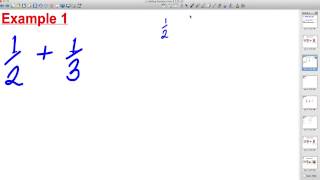 Adding fractions different denominators [upl. by Ivon]