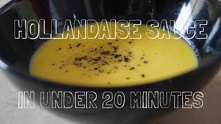 How to make Easy NOBlender Hollandaise Sauce  in Under 5 minutes [upl. by Eilyak]