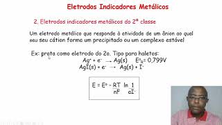 Potenciometria Tipos de Eletrodos [upl. by Asined]