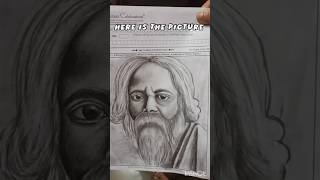 Drawing Rabindranath Tagore for the first time youtubeshorts sketch potrait firsttime [upl. by Leontine]