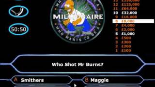 The Simpsons millionaire game [upl. by Carrel]