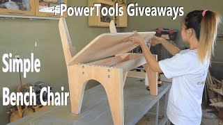 Making a Simple Bench Chair  Giveaways  DIY  DELI  Da Santos [upl. by Nitsrek]