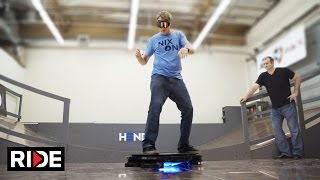 Tony Hawk Rides Worlds First Real Hoverboard  Hendo Hover [upl. by Kinsley370]