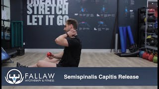 NECK PAIN  Semispinalis Capitis Release [upl. by Anit437]