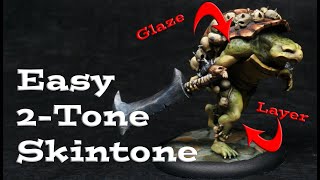 Easy TwoTone Skin Tone Painting  Tortle Painting [upl. by Roxie]