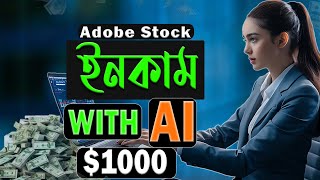 Earn Money from Adobe Stock  Passive Income with Adobe Stock  Freepik  Earn Money online with AI [upl. by Ayhtak]