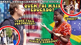 Falando Português com Americanos VS Inglês com Brasileiros experimento social [upl. by Ettelrac]