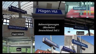 Bahnsteigansagen Blechelse Mix Deutschland Teil 1 [upl. by Koby]