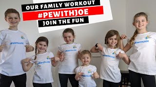 PE WITH JOE  BEST KIDS WORKOUT ROUTINES  PEWITHJOE Joe Wicks The Body Coach [upl. by Rufina]