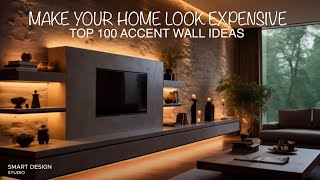 Top 100 ACCENT WALL IDEAS  TV wall living room lobby  ARCHITECTURE amp INTERIOR DESIGN CONCEPT [upl. by Peisch]