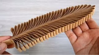 EASY DECOR LEAVES CARDBOARD  Nordic Design Leaves  Decor Ideas  RMS DIY [upl. by Khalid]