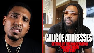 CALICOE ADDRESSES THE GOODZ MATCH ON RBE  PREP TIME  THE BLUE ROOM [upl. by Darcey]