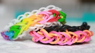 Rainbow loom Nederlands Raindrop Armband Bracelet [upl. by Oemor190]