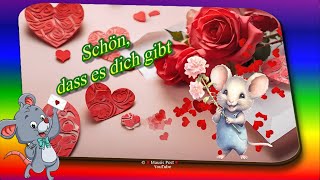 Schön dass es dich gibt 🤗 Ich hab dich lieb 💗 Grüße für dich und zum Versenden per WhatsApp [upl. by Oknuj]