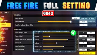 Free fire setting full details in tamil  Headshot sensitivity 🔥  Free fire one tap setting [upl. by Yalcrab]