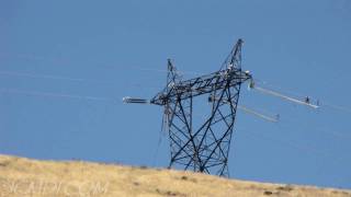 500kV Tower Construction 3 Line Work Time Lapse V05866 [upl. by Corine]