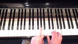 quotSheltered in the Arms of Godquot Tutorial 1B first half verse1 piano solo Key F [upl. by Whitaker]