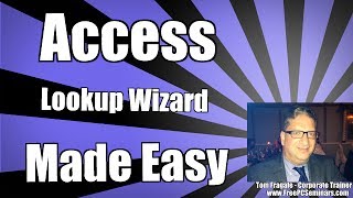 How to use the lookup wizard  Using the Access Lookup Wizard 2010 2013 2016 wizard tutorial [upl. by Osei]